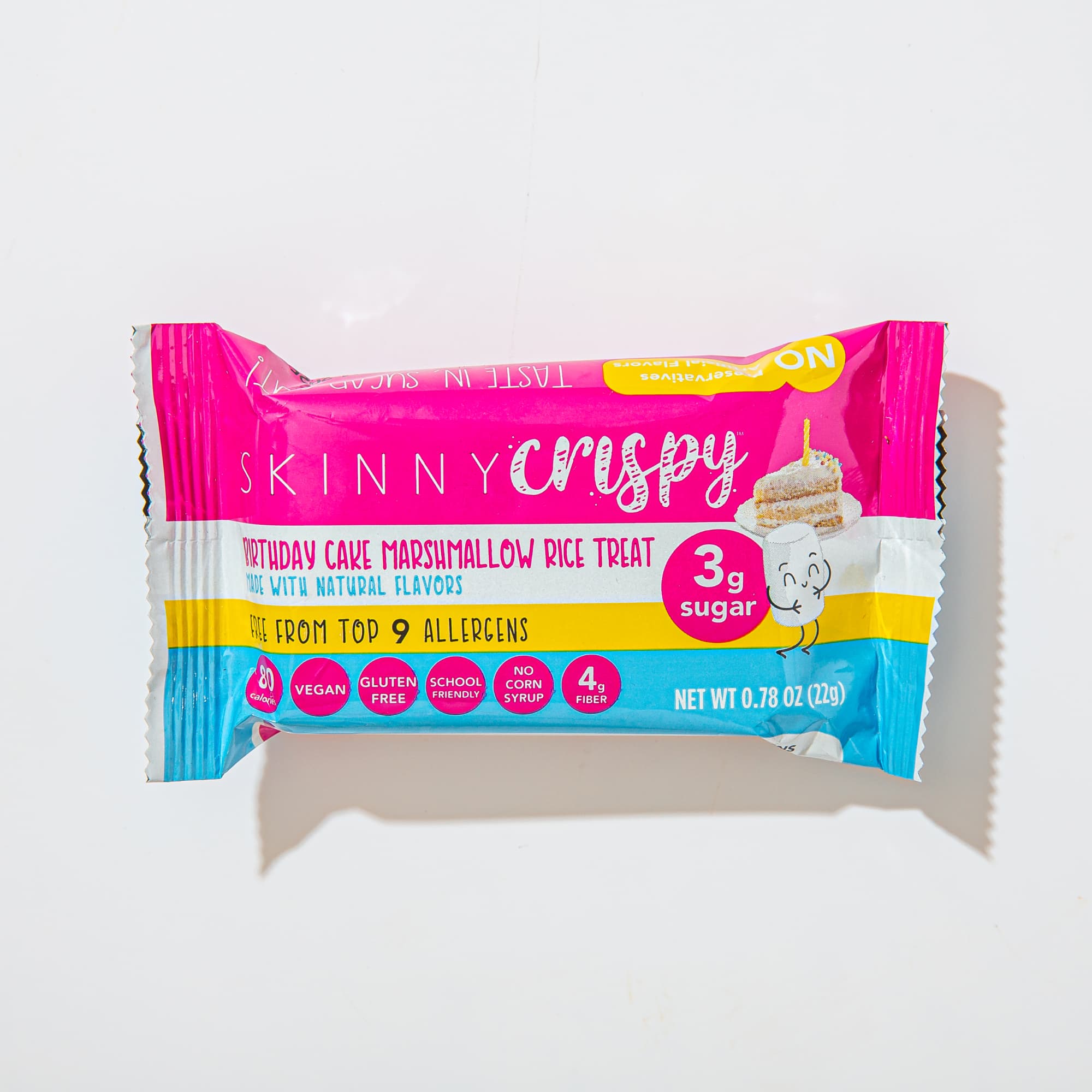 Wrapped Birthday Cake Skinny Crispy Bar